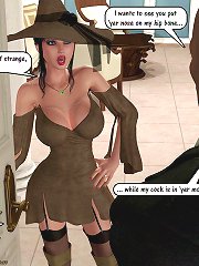 White young girl's dreams realized on this 3d sex comics