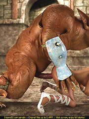 Bondage and monster muck for an ultra sexy dark hottie